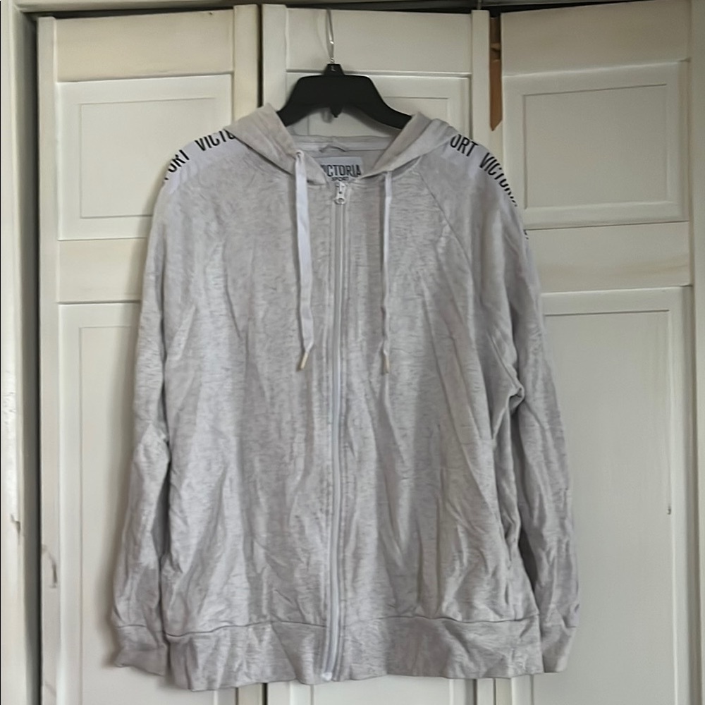 Victoria's Secret Gray Zip-Up Hoodie